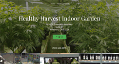 Desktop Screenshot of healthyharvestindoorgarden.com