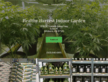 Tablet Screenshot of healthyharvestindoorgarden.com